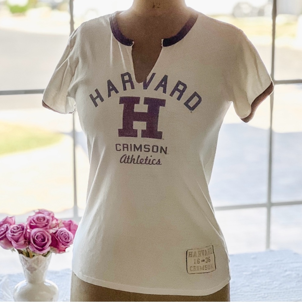 Harvard Ringer T-Shirt size Small Runs like XS